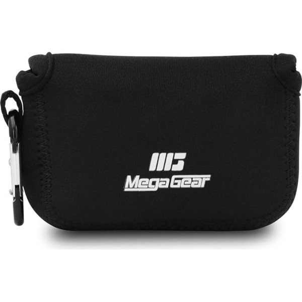 MegaGear MG591 Ultraleichte Kameratasche aus Neopren kompatibel mit Olympus Tough TG-6, TG-5, TG-4, Sony Cyber-shot DSC-RX100 VI, DSC-RX100 V, DSC-RX100 IV - Schwarz