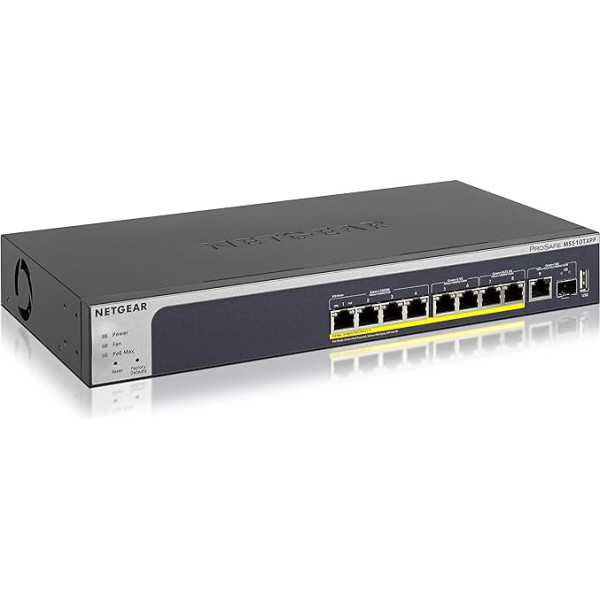 Netgear XS708E-100NES ProSafe 10 Gigabit Ethernet Plus komutators