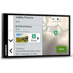 Garmin CamperVan, EU MT-S - ceļojumu navigācija ar 6,95 collu (17,7 cm) HD displeju, modernām vietām maršrutā, vietējām vietām uz vietas un lielu kempingu datubāzi (atjaunota)