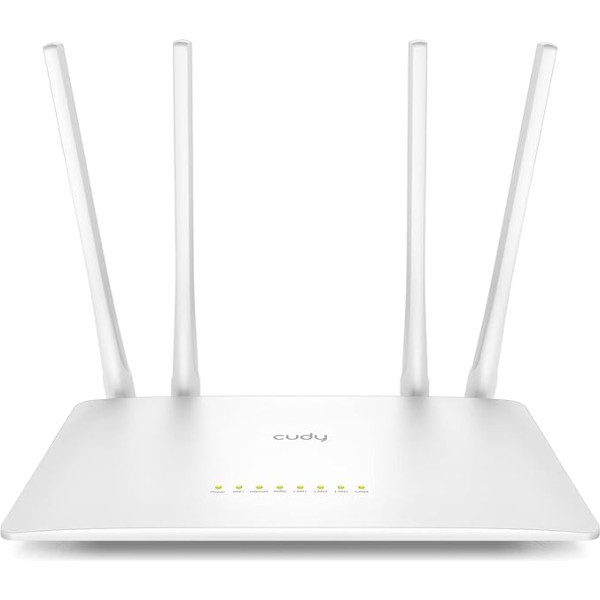 Cudy Smart WiFi maršrutētājs, AC1200, WiFi Extender, Bezvadu piekļuves punkts, WISP, Divu joslu bezvadu interneta maršrutētājs, 10/100Mbps LAN, 5dBi antenas, VPN, lietotājs