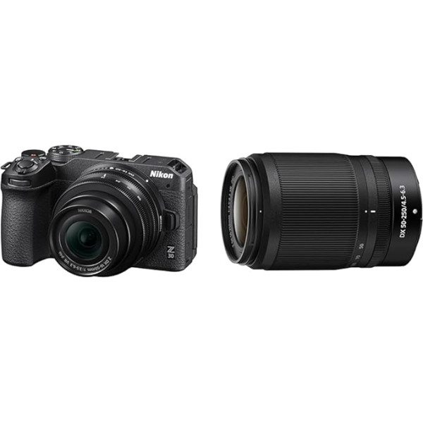 Nikon Z 30 komplekts DX 16-50 mm 1:3.5-6.3 VR + DX 50-250 mm 1:4.5-6.3 VR (20 & Nikkor Z DX 50-250 mm f/4.5-6.3 VR)