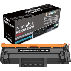 NoahArk saderīgs ar W1350X 135X (bez mikroshēmas) tonera kasetnes ar augstu ienesīgumu 2400 lappuses Laserjet M209 M209dw MFP M234 M234dw M234sdw M234sdw M234sdn printerim (1 melns)