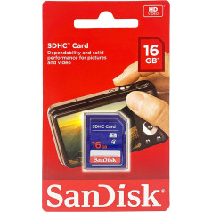 SanDisk SDHC 16GB 4 klases zibatmiņas karte