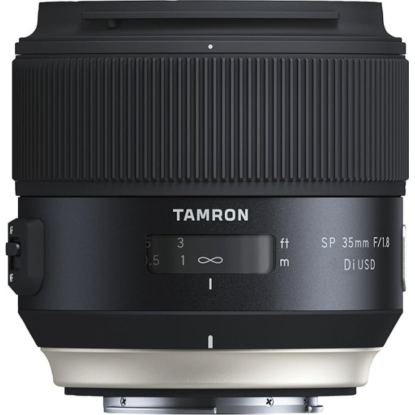 Tamron SP35 mm F/1.8 Di USD Sony objektīvs (67 mm filtra vītne, fiksēts), melns