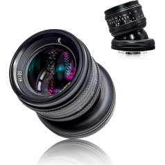 AstrHori 50mm F1.4 Pilna kadra manuāli regulējams objektīvs ar lielu diafragmas atvērumu, kas saderīgs ar MFT M4/3 bezspoguļa kamerām ar M4/3 stiprinājumu