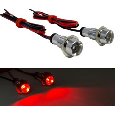 Kleine Rote Mikro Led Markierungsleuchte Schrauben für Motorrad Roller