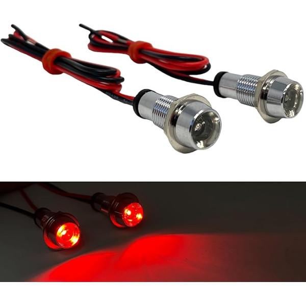 Kleine Rote Mikro Led Markierungsleuchte Schrauben für Motorrad Roller