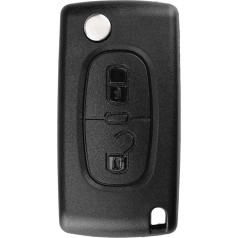 Auto atslēgas tālvadības pults Flip Key Shell korpusa vāciņi, kas ir saderīgi ar Citroen C2 C3 C4 C5 C6 C8 Peugeot 107 207 307S 308 407 607.2 pogām (0536)