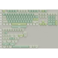 143 Keys PBT Keycaps Dye Sub Cherry Profile Ginkgo Keycaps Set Fit for 61/64/87/104/108 Cherry Mx Switches UK Layout Mechanical Keyboard