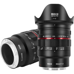 Meike 50mm F1.2 liela atvēruma manuālās fokusēšanas pilna kadra objektīvs Canon RF montāžas kamerām EOS-R EOS-RP R5 R6