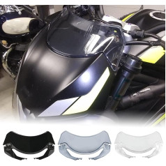 TAZGANTAX Motocikla priekšējais vējstikls priekšējā apdare Vēja deflektors, kas saderīgs ar T.riumph Street Triple RS 765 Street Triple 765 R 765 RS Flyscreen (caurspīdīgs)