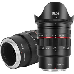 MEKE 50 mm F1.2 liela atvēruma manuālās fokusēšanas pilna kadra objektīvs, kas saderīgs ar Nikon Z-Mount kamerām Z5 Z6 Z7 Z6II Z7II Z30 Z50 Z8 Z9