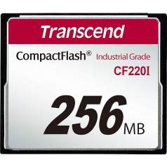 Transcend 256MB CF 0,256GB CompactFlash Speicherkarte - Speicherkarten (CompactFlash, -40-85 °C, schwarz, -55-100 °C, 0-95%)