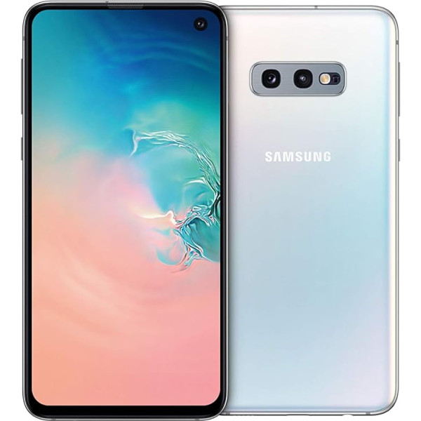 Samsung Galaxy S10e viedtālrunis (14,7cm (5,8 collu), 128GB iekšējās atmiņas, 6GB RAM, Dual SIM, Prism White), angļu valodas versija