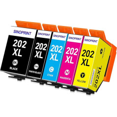 SINOPRINT 202XL tintes kasetnes Epson 202 202XL kasetnes Epson XP 6100 printerim Epson Expression Premium XP-6105 XP-6105 XP-6100 XP-6000 XP-6005 XP6100 XP6105 XP6000 XP6005 Pack