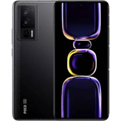 Xiaomi Poco F5 Pro 5G viedtālrunis 12GB + 256GB Snapdragon 8+ Gen 1 WQHD+ 2K 12bit 120hz AMOLED displejs 64MP kamera 5160mAh akumulators 67W uzlāde 30W bezvadu uzlāde (Black)