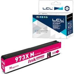 LCL atjaunota tintes kasetne 973 973X F6T82AE High Yield 7000 Pages (1Magenta), kas paredzēta HP PageWide Pro 452dn 452dw 452dw 452dwt 477dn 477dw 477dwt MFP 552dw 577dw 577z Managed MFP P577z 750dw