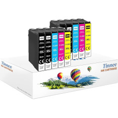 Tinnee T1295 daudzpaku tintes kasetnes, kas saderīgas ar Epson T1291 T1292 T1293 T1294 priekš Epson Workforce WF-3520 WF-3540 WF-7525 Stylus SX235W SX420W SX425W SX435W BX535WD SX525WD SX230