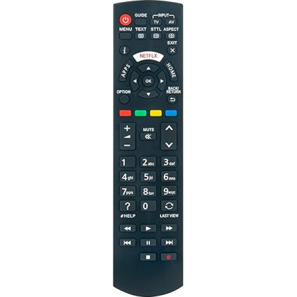 VINABTY New N2QAYB001009 Replacement Remote Control for PANASONIC TX-24CS500B TX-24CSW504 TX-32CS510B TX-32CSW514 TX-40CS520B TX-40CSW524 TX-40DX650E TX-40DX653 E TX-40 DXU601 TX-49DXU601 TX50CS520B