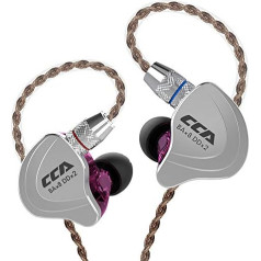 CCA C10 Hybrid Driver In Ear austiņas, HiFi Stereo austiņas, jaudīgi basi, sporta austiņas ar ergonomisku un ērtu dizainu spēlēm, mūzikai, šoviem, skatuvei