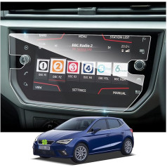 Ruiya Navigācijas ekrāna aizsargstikls saderīgs ar 2018-2021 Seat Ibiza Arona Media System Plus 8 collu navigācijas ekrāna aizsargstikls rūdīta stikla Ibiza aizsargplēve GPS Touchscreen rūdīta stikla aizsargplēve