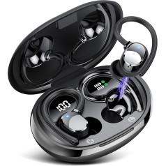 QXQ Bluetooth Kopfhörer Sport, In Ear Kopfhörer Kabellos Bluetooth 5.3, 60 Std Spielzeit, mit Ladeetui, LED-Anzeige, IPX7 wasserdichte Ohrhörer, Comfort Fit, Tiefer Bass Ohrhörer Bluetooth