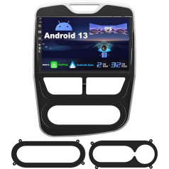 SXAUTO Android 13 IPS Autoradio für Renault CLIO (2013-2016) - Eingebaut CarPlay/Android Auto - Rückfahrkamera KOSTENLOS - 2G+32G - Lenkradsteuerung DAB Fast-Boot WiFi DSP - 2 Din 10.1 Zoll