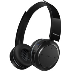 Panasonic Rp-Btd5E K Bluetooth austiņas-Frekvenču reakcijas pogas 18-20 000 Hz NFC On-Ear 40 h ilgs akumulatora darbības laiks, rotējoši ausu spilventiņi) Melnas krāsas