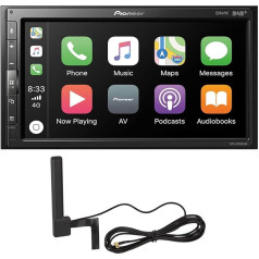 Pioneer SPH-EVO62DAB-AN multivides centrs - 6,8 collu skārienjūtīgais ekrāns, 1,5 A USB ātrā uzlāde, Apple CarPlay, Android Car, DAB/DAB+ digitālais radio, Bluetooth, 13 joslu ekvalaizers, komplektā DAB antena