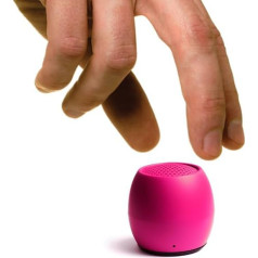 Boompods Zero Mini pārnēsājamais Bluetooth skaļrunis - bezvadu skaļrunis, IPX6 ūdensnecaurlaidīgs, 5 stundu atskaņošanas laiks, neliels āra skaļrunis, mikrofons un dubultā savienošana pārī, dušai, ceļošanai, iPhone, rozā krāsā