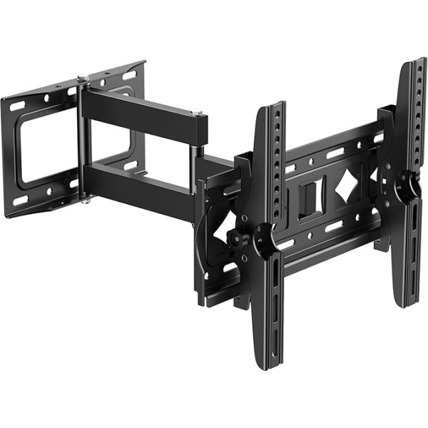 JXMTSPW Wandabstand Fernseher, 26-55 Zoll TV Wandhalterung, Langer Schwenkarm, Neigen, Schwenken, Rotieren, Ausziehen, TV ca. bis 40kg VESA 400x400mm, 32 42 43 48 50 Universal TV-Halterung