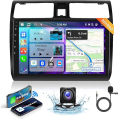 Suzuki Swift 2005-2010 podofo 10 collu Android 13 auto radio bezvadu Carplay ar 2+64G Android auto FM/RDS radio USB/Mirror Link ar navigāciju + AHD aizmugures skata kamera