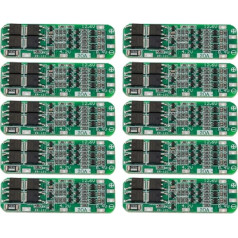 Wanjorlay 10gab 3S 20A BMS 18650 - modulis litija BMS aizsardzības kartes PCB 11.1V 12V 12.6V modulis