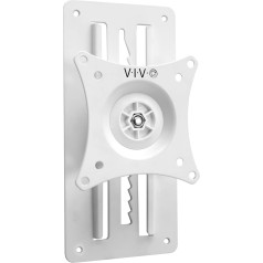 VIVO MOUNT-VW01AW Regulējams augstuma sienas stiprinājums vienam VESA 100 x 100 mm maks. VESA 100 x 100 mm Balta