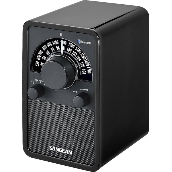 Sangean WR-15BT Retro bluetooth radio ar AM un FM - Schwarz