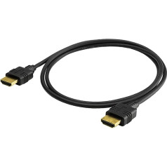 Hicon HI-HI-HIMM-0100 1 м 4K 60fps UHD 4:4:4 HDMI кабель высокоскоростной 18 Гбит/с с Ethernet 3D HDR 10 тонкий очень гибкий