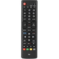 Mugast TV rezerves tālvadības pults Smart 3D TV rezerves tālvadības pults Nēsāšanai izturīga TV tālvadības pults Piemērota LG LCD TV AKB73975709/AKB73975757/AKB73975728 Black