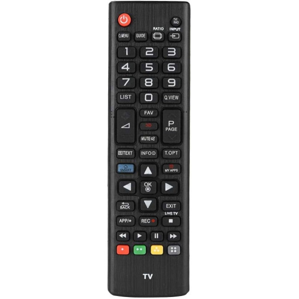 Mugast TV Replacement Remote Control Smart 3D TV Replacement Remote Control Wear-resistant TV Remote Control Suitable for LG LCD TV AKB73975709/AKB73975757/AKB73975728 Black