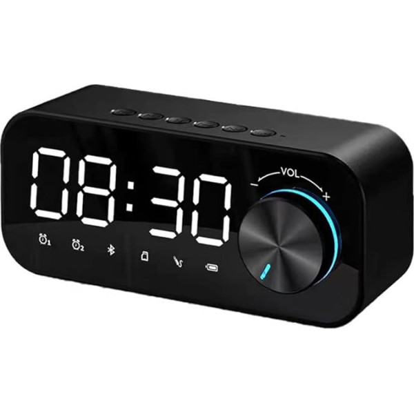 Hsthe Sea Smart Mirror Bluetooth skaļrunis Subwoofer Portable Small Audio Mini pulkstenis Mājas modinātājs Plug Clock Card