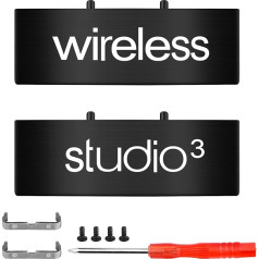 Studio 3 Scharnier Ersatz Studio3 Wireless Kopfbügel Schrauben Ersatzteile Zubehör Kompatibel Mit Studio3 Wireless Over-Ear Kopfhörer (Schwarz)