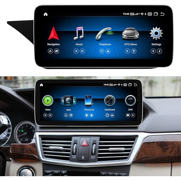 Koason 10,25 collu Android 13 ekrāna monitora ekrāns Multimediju navigācijas sistēma Auto radio bezvadu Carplay priekš Mercedes Benz E klases W212 S212 (AMG) 2009-2014 NTG4.0 NTG4.5