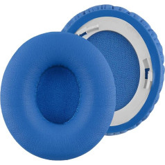 Geekria QuickFit Protein Leder Ohrpolster Ersatz für B SoloHD Kopfhörer, Ohrpolster, Earpads Repalcement (Blau)