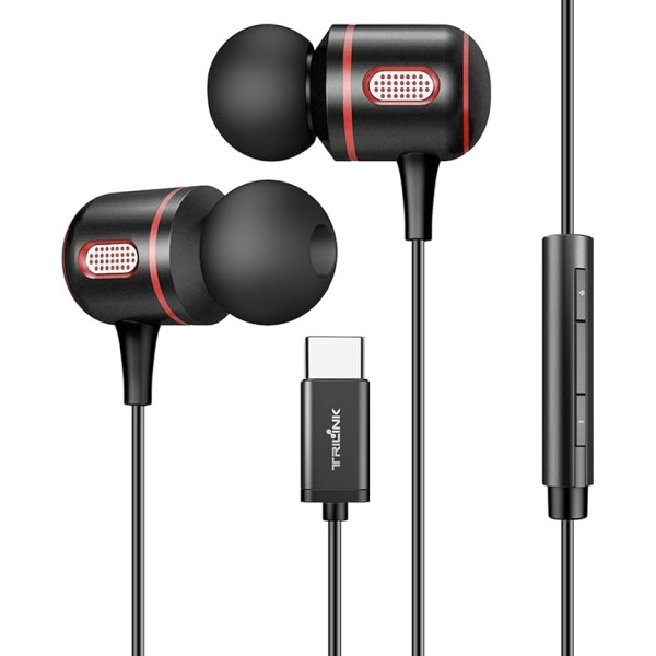 USB C austiņas ar kabeli, In-Ear austiņas, C tipa austiņas ar mikrofonu un skaļuma regulēšanas funkciju, saderīgas ar iPhone 15 Series, Samsung Galaxy S22 S21 Ultra S20 FE, Huawei P30 Pro, xiaomi,