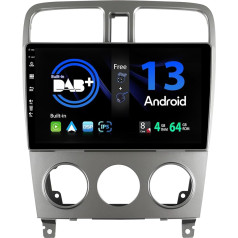 SXAUTO [Iebūvēts DAB] Android 13 Autoradio für Subaru Forester (2004-2008) - Eingebaut Carplay/Android Auto/DSP - LED Kamera + MIC - 4G+64G - 360-CAM Lenkradsteuerung Fast-boot WIFI - 2 Din IPS 9 Zoll