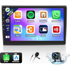 2+64G Android 13 Autoradio 2din für FIAT Bravo 2007-2012 mit Wireless CarPlay Android Auto, 9 '' Bildschirm mit Navi Bluetooth GPS Mirror Link FM RDS WiFi SWC EQ HiFi + Rückfahrkamera