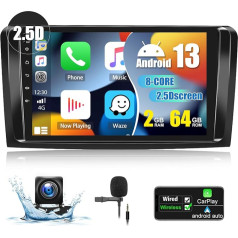 2+64G CAMECHO Android 13 Autoradio für Mercedes Benz GL ML Klasse W164 X164 GL320 ML280 ML350 ML500,9