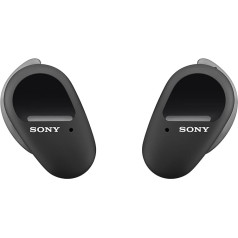 Sony WF-SP800N pilnīgi bezvadu sporta austiņas / austiņas ar trokšņu slāpēšanu / aktīvu trokšņu slāpēšanu - īpaši droša satvēriena un ūdensizturība - ar uzlādes futrālīti papildu jaudai ceļā