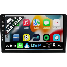 BXLIYER Android 12 IPS 9 collu autoradio priekš Renault Dacia Duster Arkana (2015-2018) - Iebūvēts CarPlay Android Car - Bezmaksas atpakaļgaitas kamera - 2G + 32G - 2 DIN - DSP DAB stūres vadības stūres rats Fast Boot