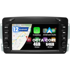 Kymmtun Android 12 auto radio priekš Mercedes Benz WGENE W168 M ML W208 W463 Viano W639 Vito Vanbones (1998-2008) 7