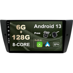 SXAUTO - 6G + 128G - Android 12 IPS autoradio BMW E90/E91/E92/E93 (2005-2012) - Iebūvēts Carplay/Android Car/DSP - LED kamera + mikrofons - DAB stūres vadība Fast-Boot 360-CAM WiFi AHD - 2 DIN